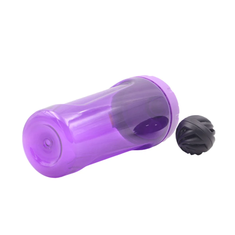 new design bpa free sports fitness 800ml protein shaker plastic blender water bottle with mixer ball