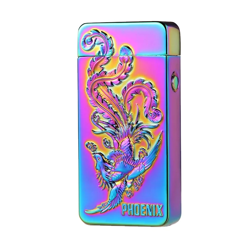 Бесплатный образец! FR-603 электрическая перезаряжаемая USB-зажигалка Dragon с двойной дугой беспламенная ветрозащитная плазменная зажигалка