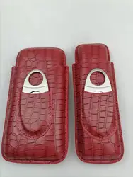 Wholesale Custom Cigar Holder Humidor Accessories Cigar Cutter Luxury Set Packaging Cigar Case