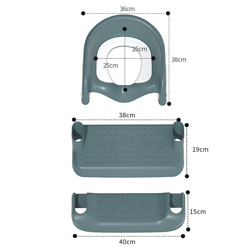 Baby Potty Training Seat Children Potty Baby Toilet Seat With Adjustable Ladder Infant Toilet Training Folding Seat