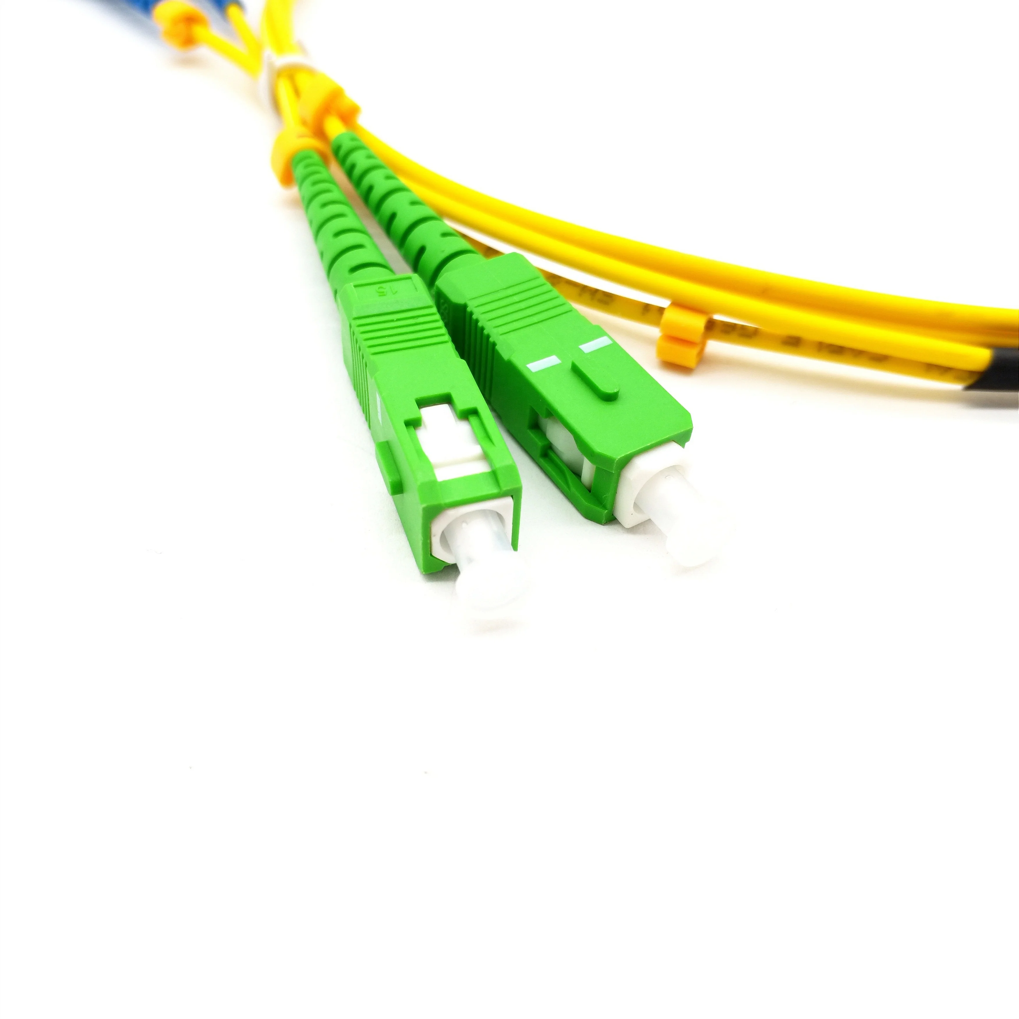 1.5m sc lc fc st upc apc connector SM9/125 2.0 mm duplex sc apc to sc apc outdoor fiber patch cord