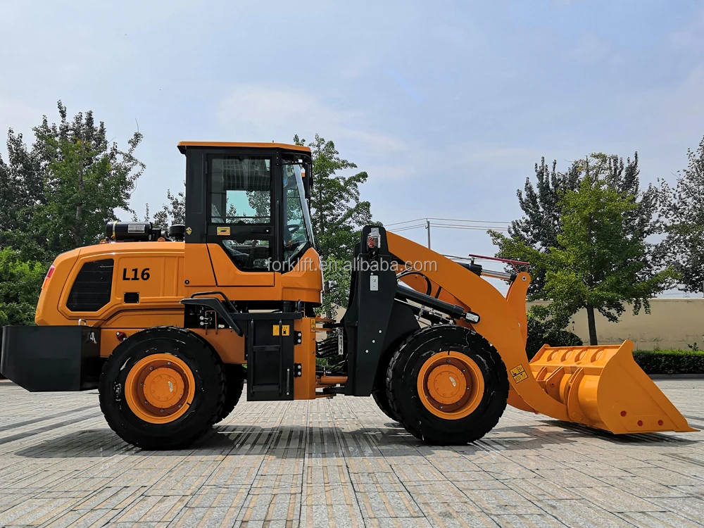 China Famous Brand loaders L16 small loader with huge front loader on hot sell and in stock