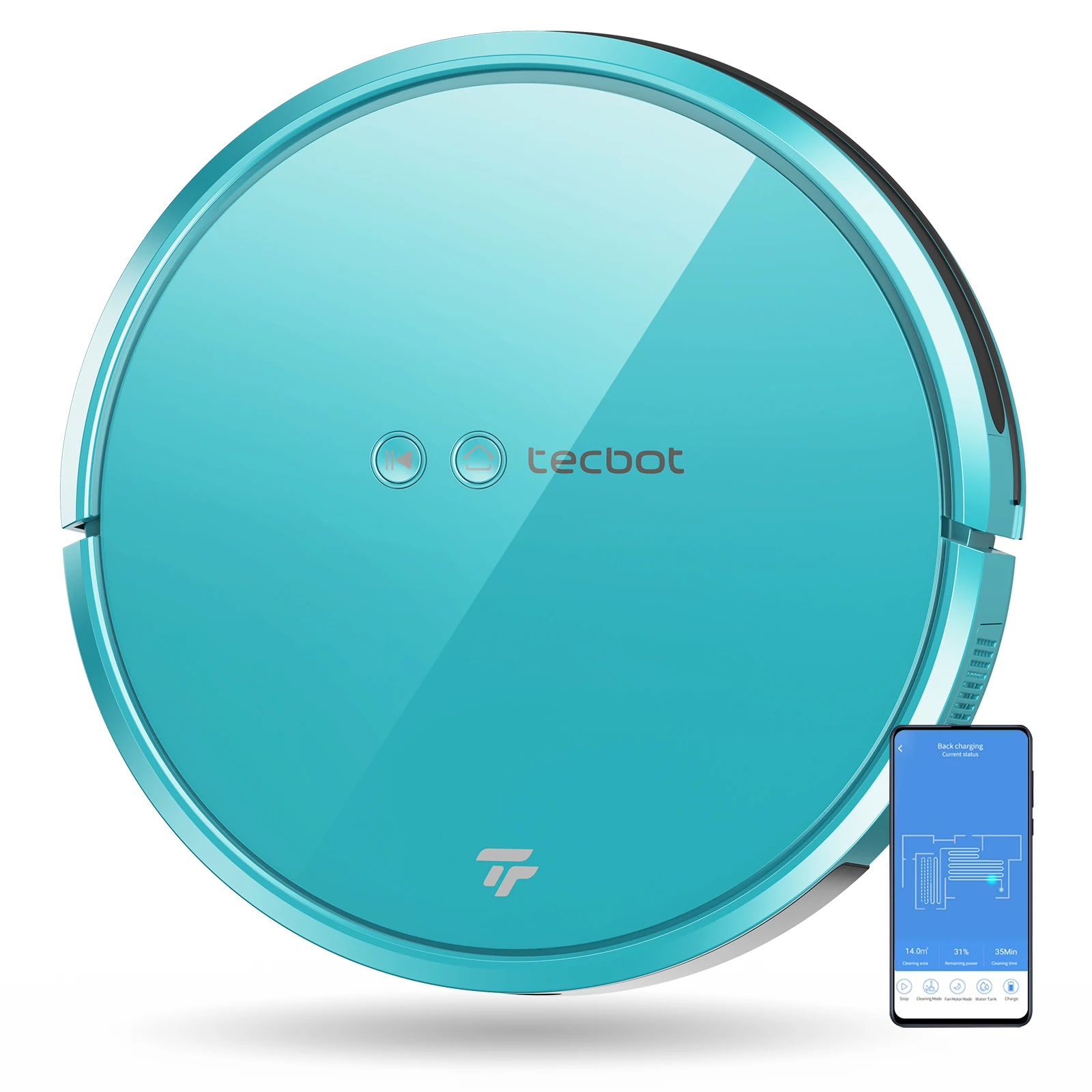 Tecbot S1 vacuum Cleaner Floor Clean Robotic Automatic Quiet motor Anti-fall Anti-bump Robot 2600mah battery