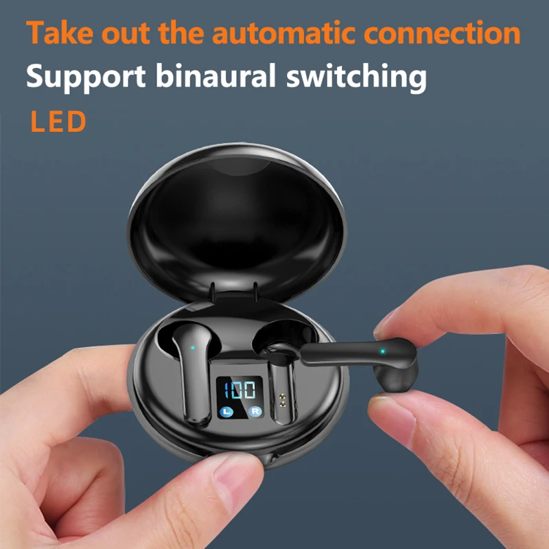 JS82 Mini Tws Earphone BT 5.0 Wireless Earbuds Touch Headset HD Stereo Sport Waterproof Headphones Js82