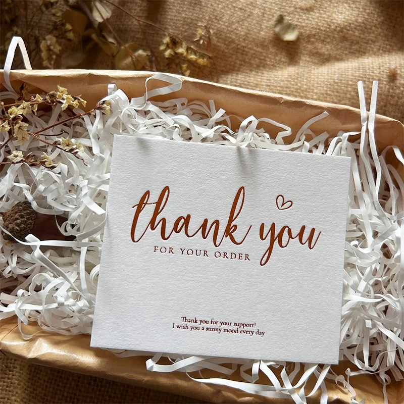 Wholesale Popular Luxury Double Side Printing Customized Thank you Card Cotton Textured Gold Foil Wedding Party Invitation Cards