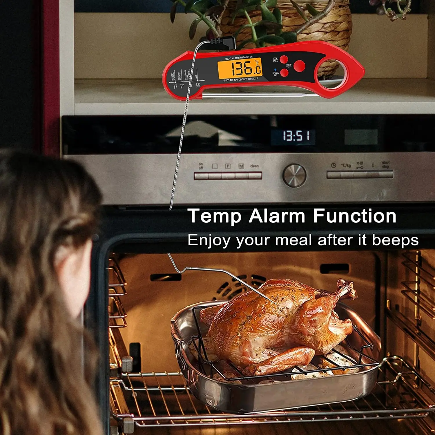 Amazon Hot Stainless Steel Probe Coffee Candy Milk LCD Digital Food Cooking Thermometer