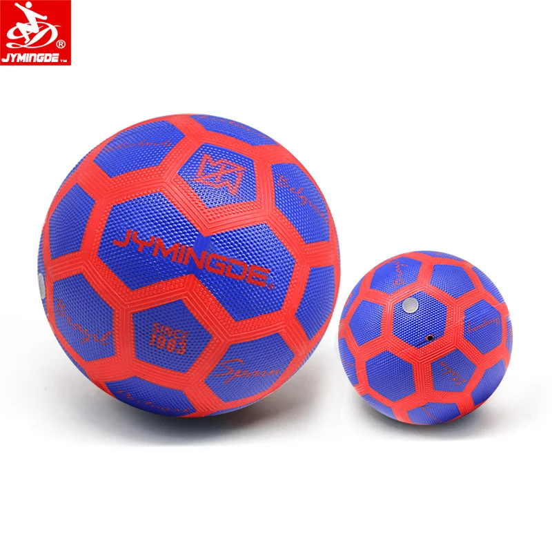 Luminous glow in the dark two high bright LED lights rubber LED custom soccer ball