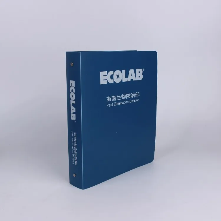 Cheap price custom A4 PP 4 ring binder plastic file folder