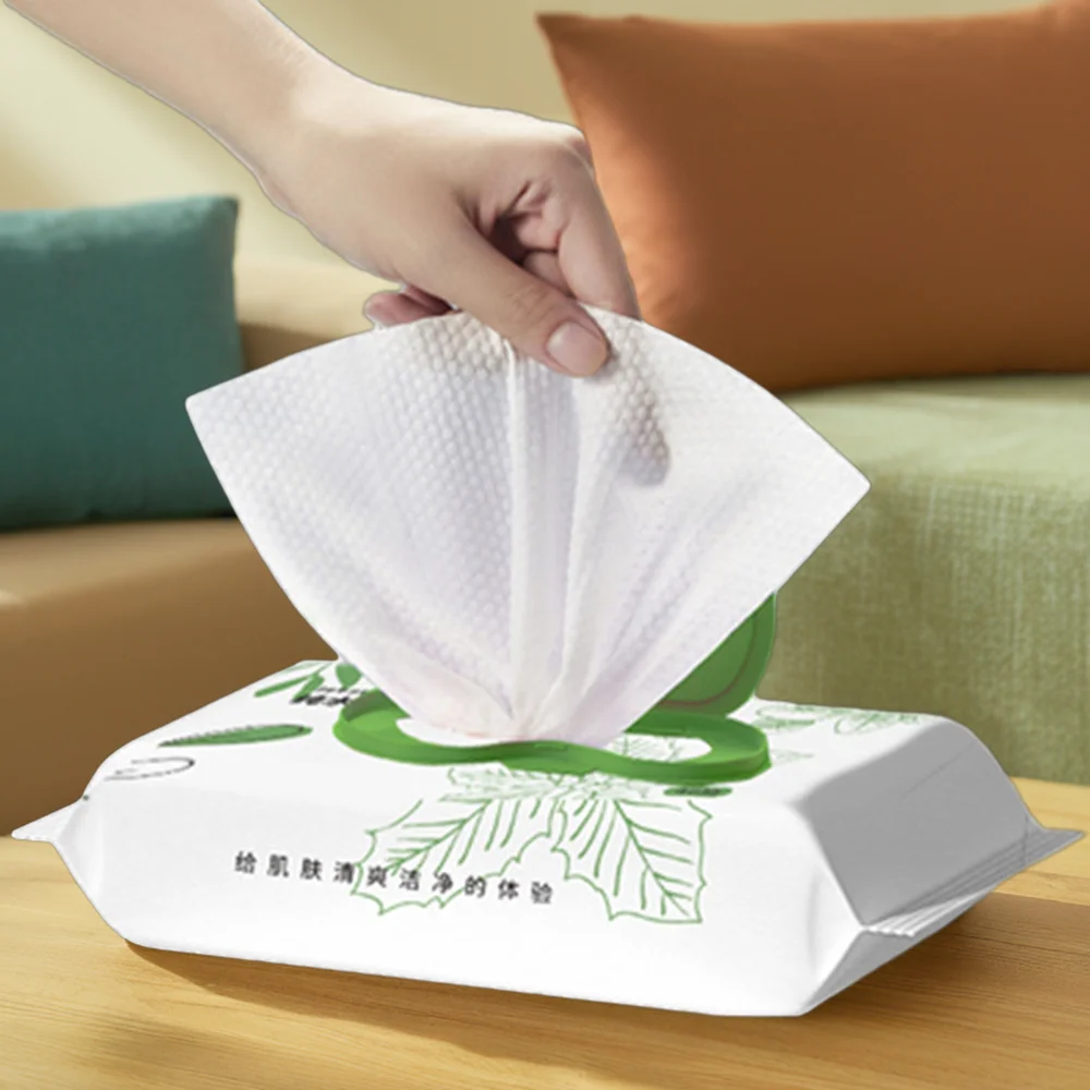 Daily Use Eco-friendly Pure Water Wipes Soft Wet Cleaning Paper Wipes for All Groups Household Cleaning wipes