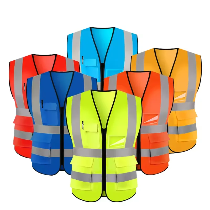Drill Work Vest Safety Vest Aircraft Engineer Custom Safety Yellow Vest