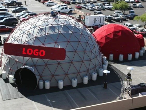 Luxury 20M 25M Diameter Transparent PVC Outdoor Party Event Wedding Igloo Dome Tents For Events 500 1000 People