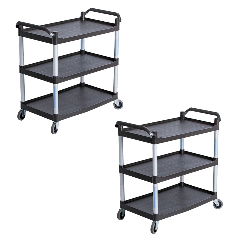 New design Factory Price Full size 3 Tiers Plastic Service Cart/Inflight Aircraft Meal Cart/Plastic Utility Food Trolley