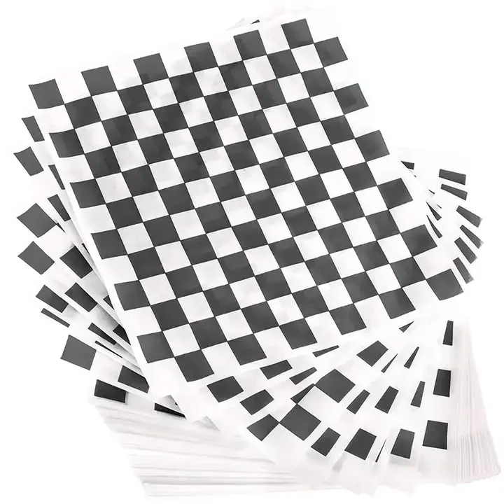 Wholesale Food Grade Wrapping Paper Custom Design and Size PE Coated Sandwich Burger/Meat Roll Bread Packaging Paper