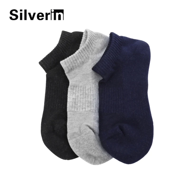 Terry pad silver anti-microbial anti-bacterial low cut sport cotton men ankle socks