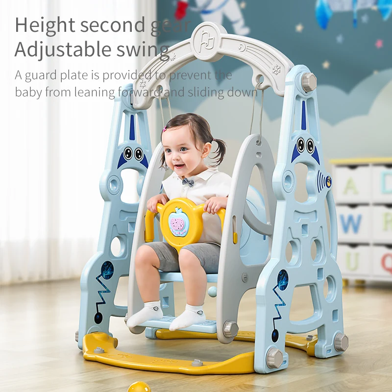 Children Playhouse Kids Slide Indoor Playground Plastic Double Slide Play Ground For Kids Playhouse Toddler Swing Slide Set Toys
