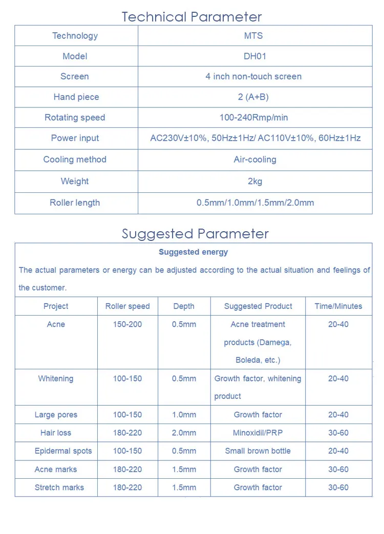 New arrival Derma Roller Skin Rejuvenation Facial Device Hair growth Machine