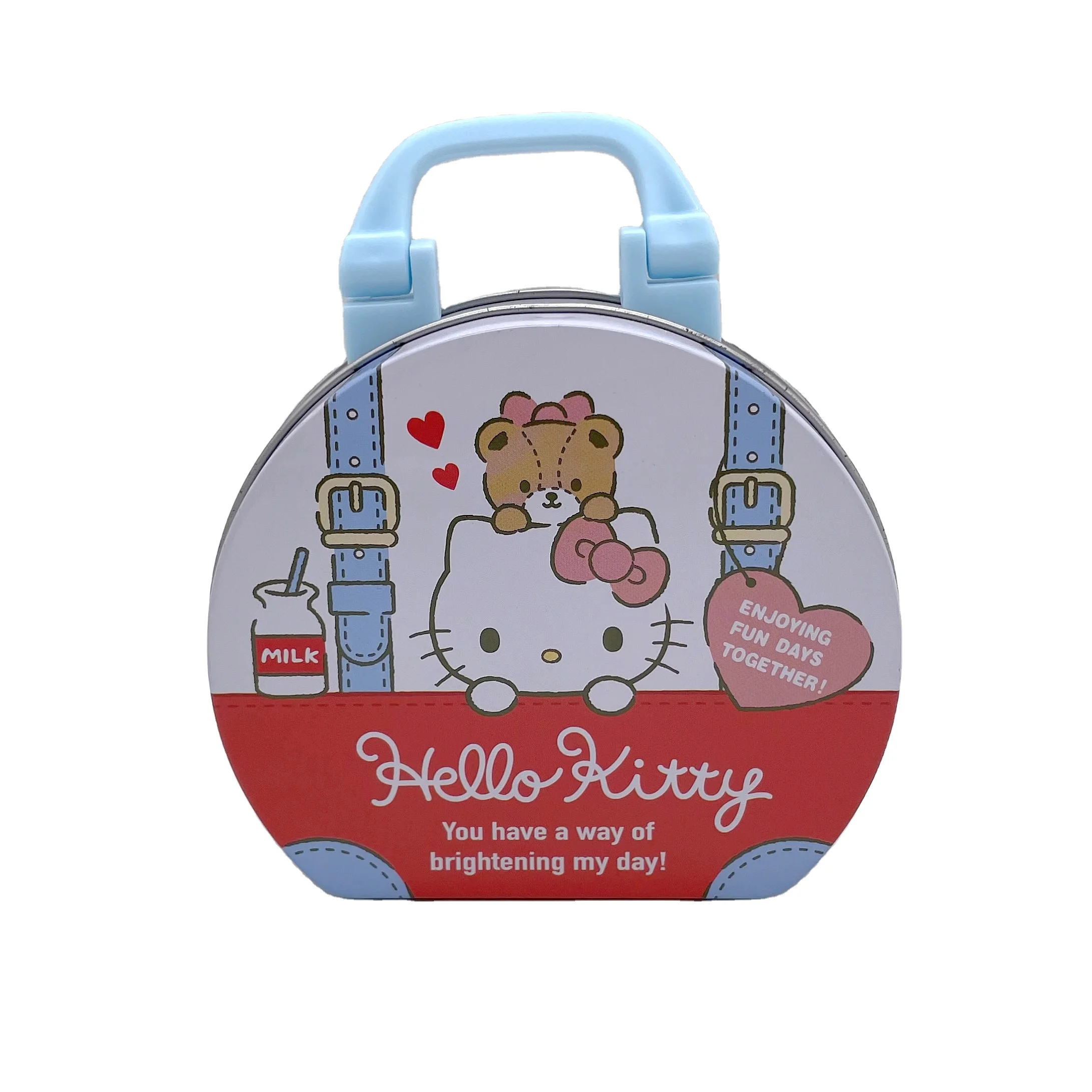 Ручная жестяная коробка для конфет с ручкой, рождественский подарок для детей, металлическая коробка для шоколада, контейнер для упаковки пищевых продуктов