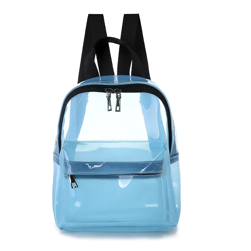 Custom Backpack Manufacturer Waterproof Kids School Transparent PVC Backpack Children Clear Plastic Mini Bookbag