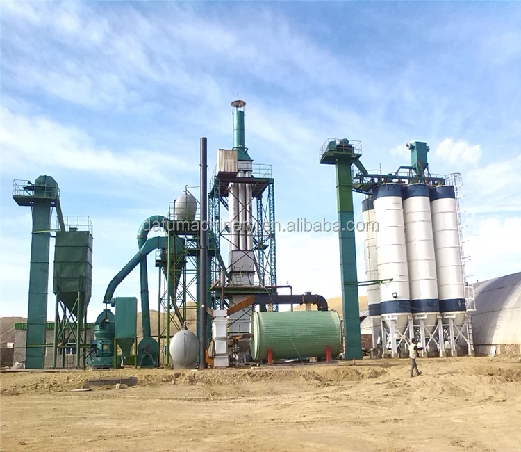 Alpha and beta gypsum powder fluidized bed calciner / frying boiler for sale