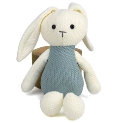 New Fabric Stuffed Animal Toy Dolls Horse Elephant Deer Bunny Bear Pig Animal Crochet Woven Doll