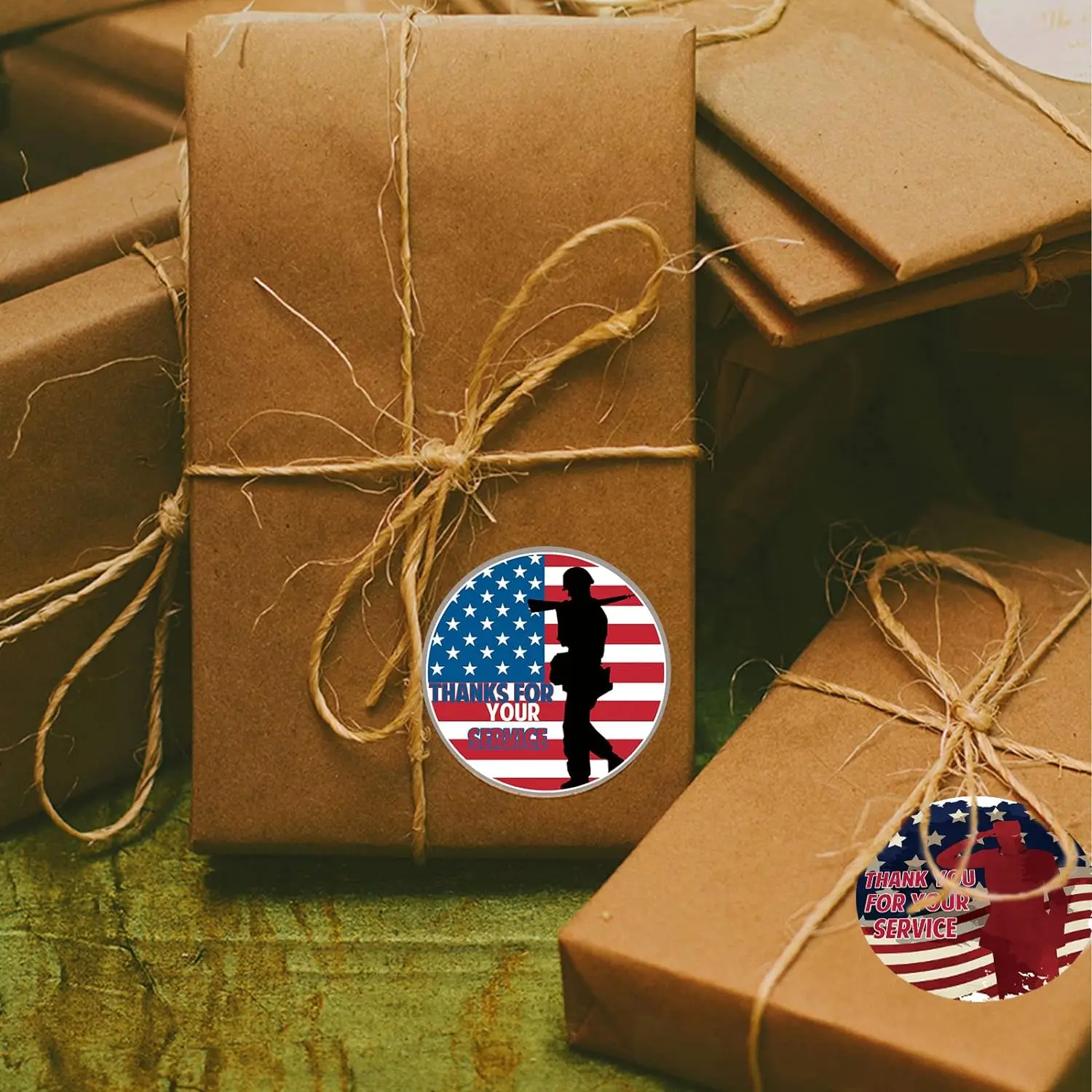 Independence Day Label Stickers Roll 4th of July Envelope Seals Stickers Patriotic Party