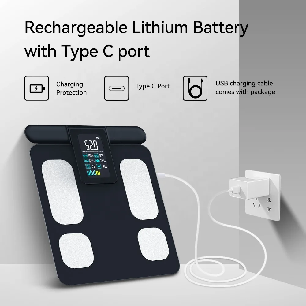 8 Sensor Scale 180kg 396lb Fitness Contact Intelligent Wireless Bmi Electronic Body Fat Analysis Digital Scale