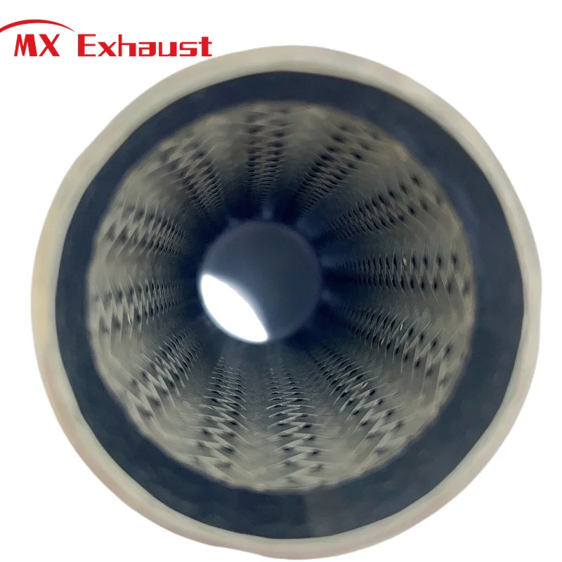 SS304 2/2.5 Inch Car Engine Auto Joint Flex Bellows Interlock Stainless Steel Flexible Systems Silencer Exhaust Muffler Pipe