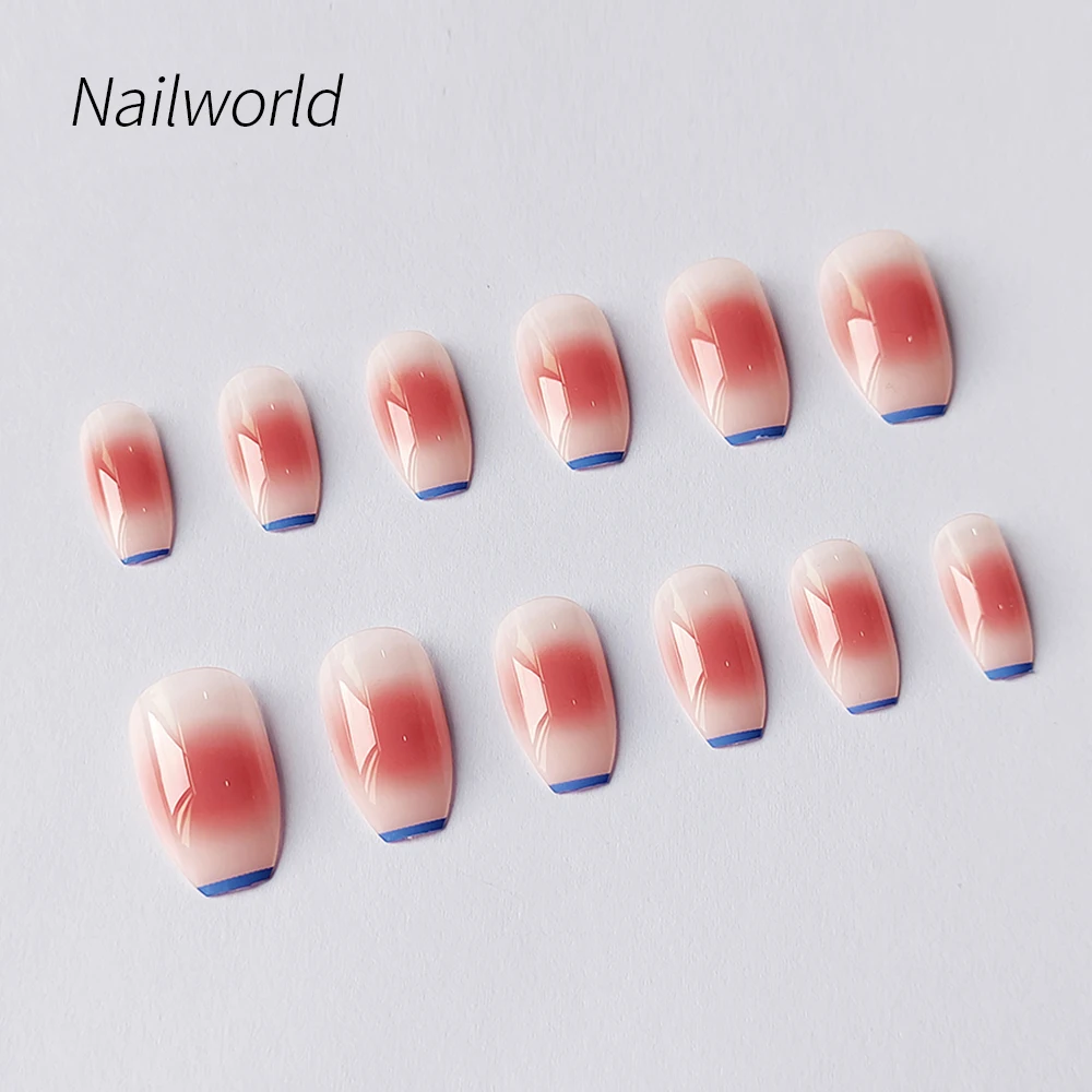 Гроб накладные ногти долговечные короткие балета острые накладные ногти Упаковка оптовая пресс на ногти