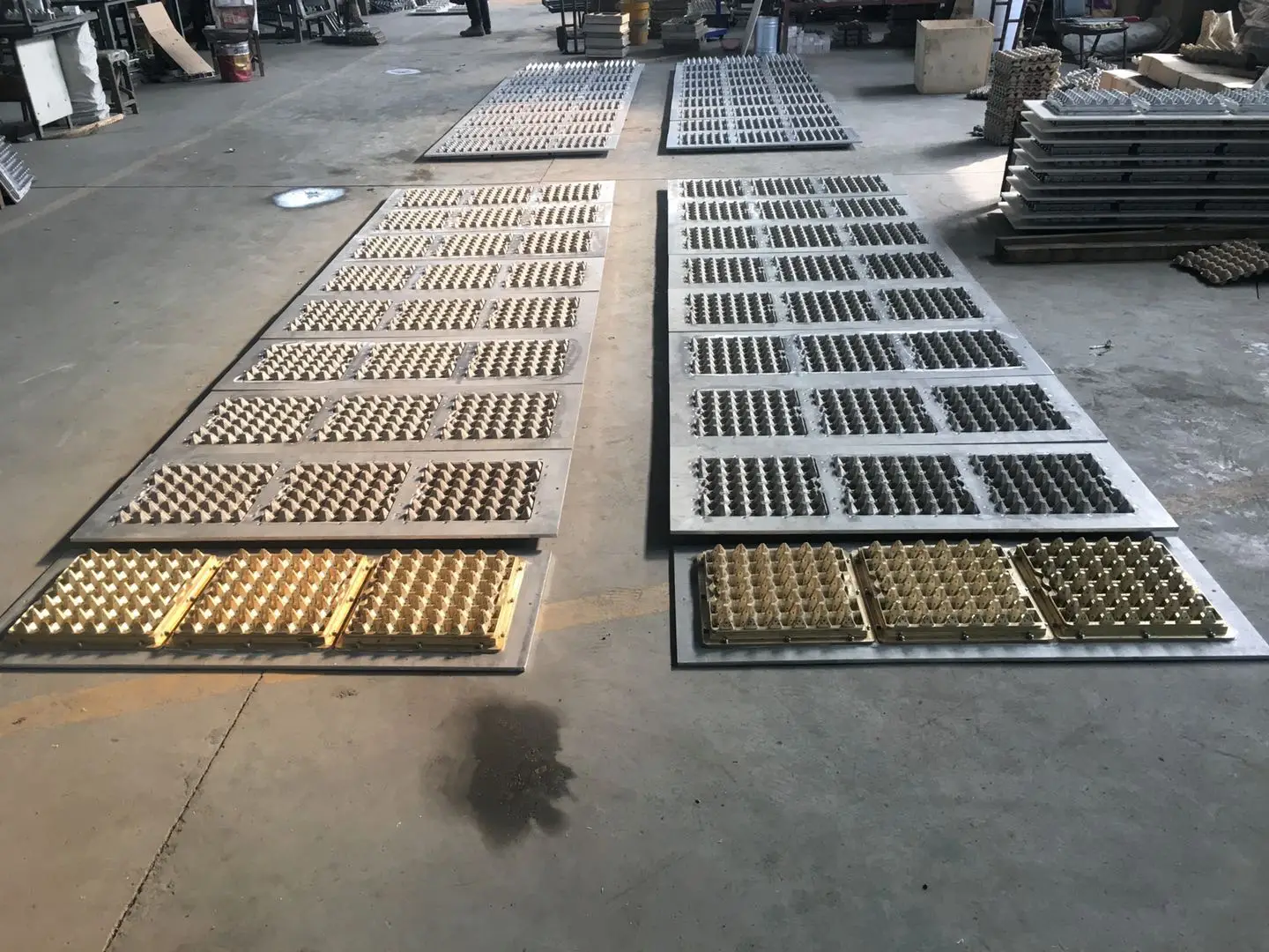 2000 pcs/hr Paper Pulp Molding Semi automatic Egg Tray Machine Price Without Dryer