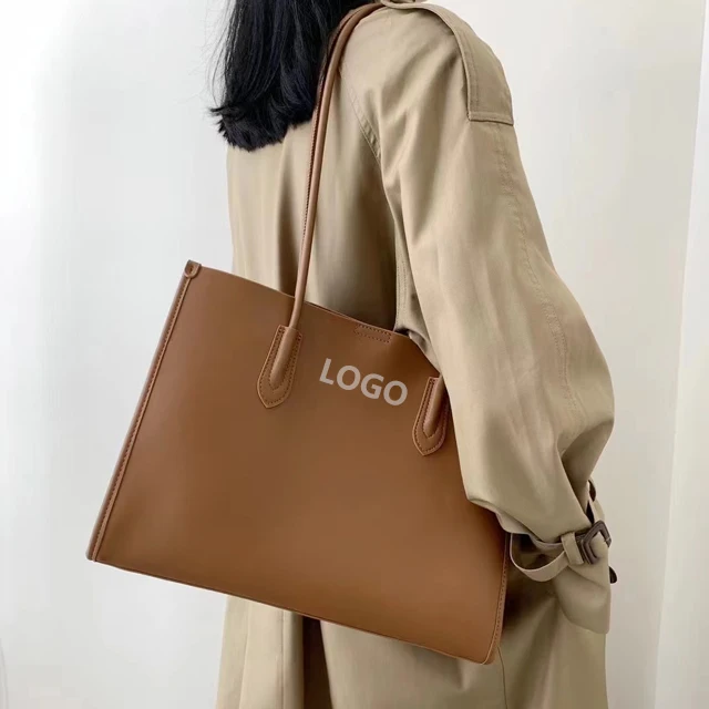 original high-end genuine leather ladies shoulder tote bags Trend Fashion Handmade Custom luxury designer brand handbag women