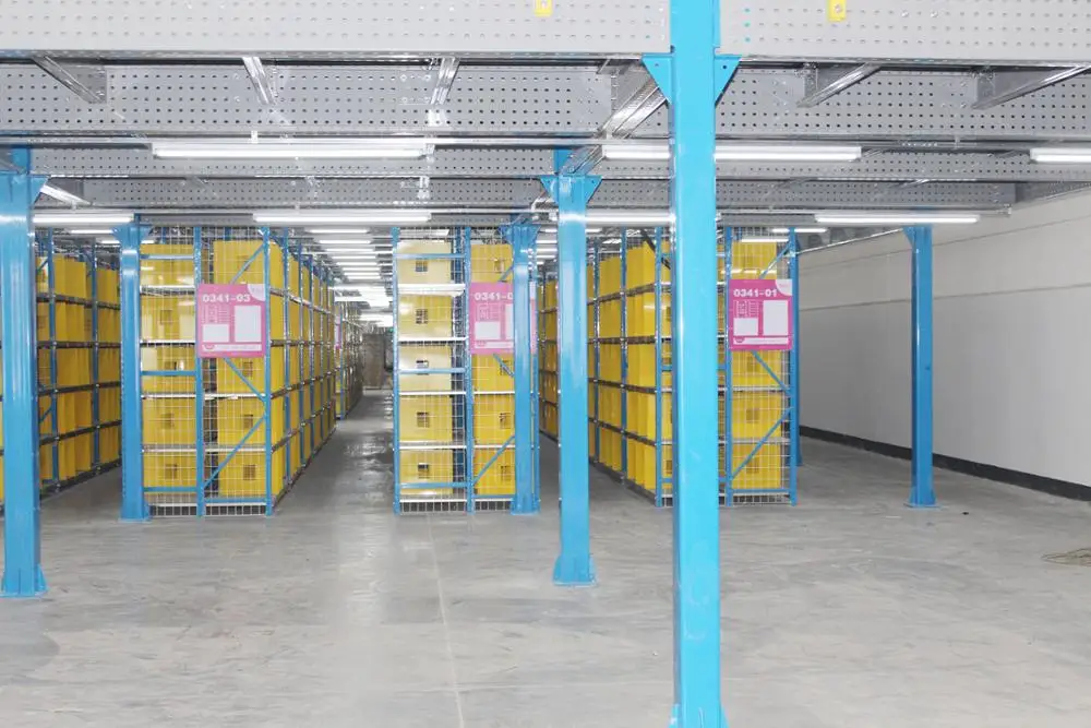 Maxrac Heavy Duty Rack Supported Steel platform Mezzanine for Warehouse with ISO/CE