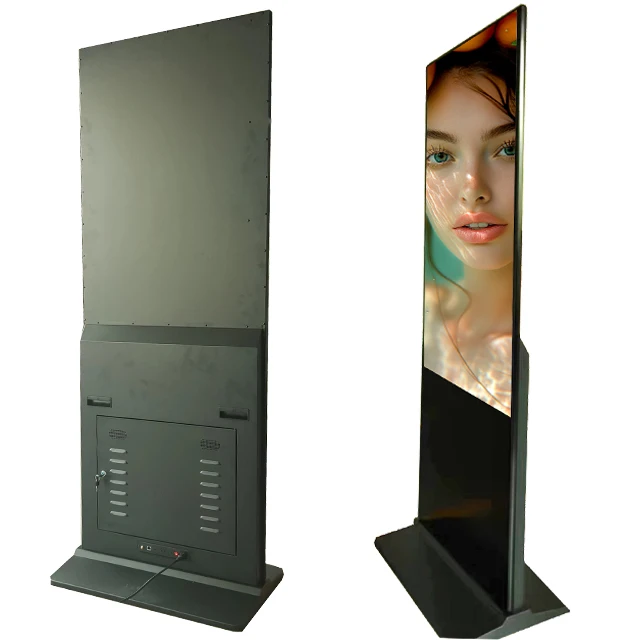 High Quality 55-Inch Floor Standing Touch-Free LED Advertising Player Kiosk Application with SDK Function for Indoor Use