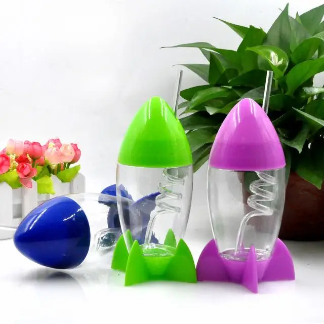 
Hot-sale 300ml Kids Plastic BPA free Rocket Cup 