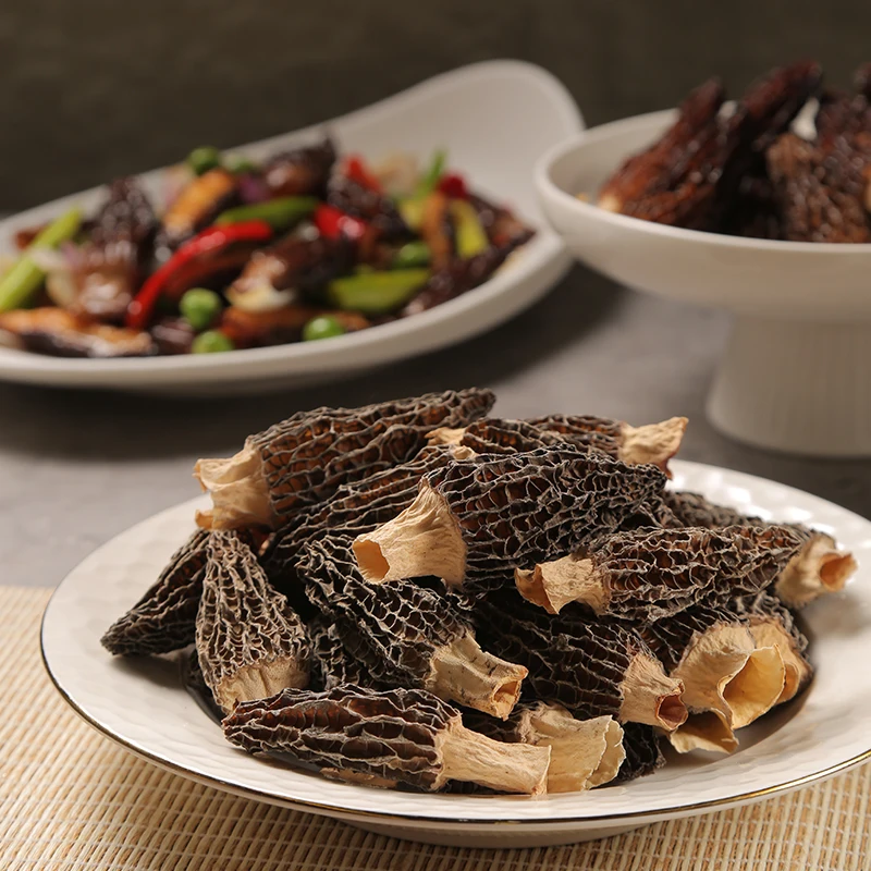 Mountain mushroom fresh morels dried morels high quality fungus delicious material with nice taste