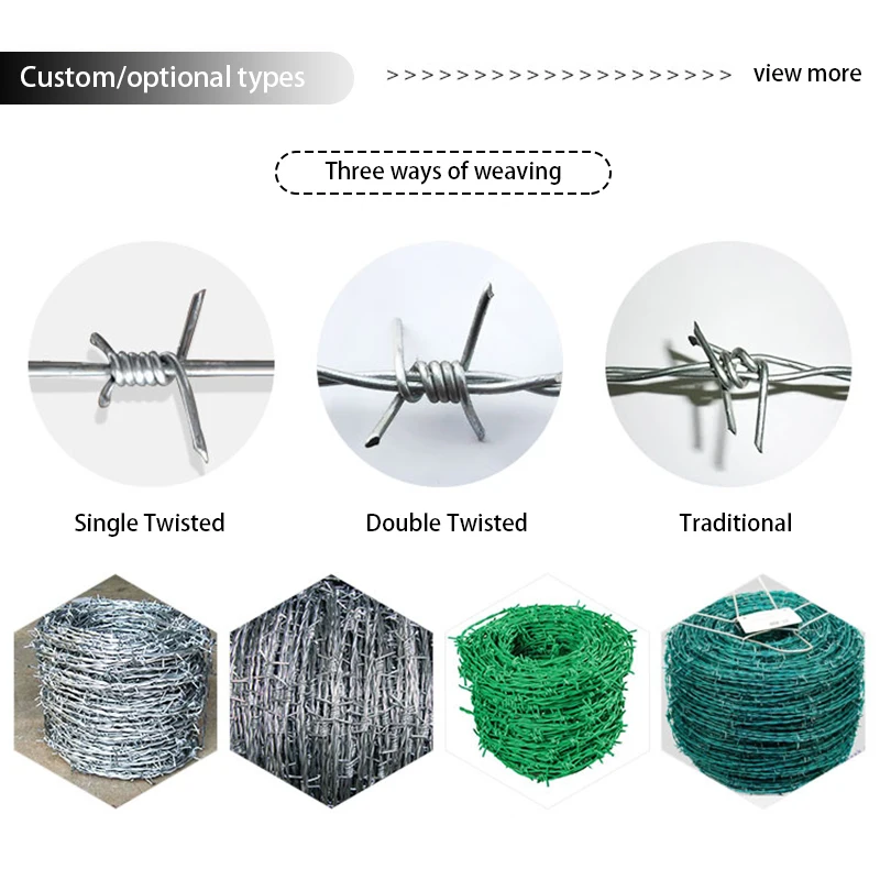 14 gauge  984ft 4-Point High-Tensile Galvanized Steel Barbed Wire Barbed Wire Fencing Razor Barbed Wire for farm fence