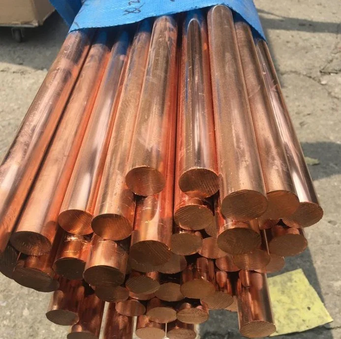2.4mm X 10mm 3mm 20mm Red Copper Electrode Flat Bar Rod