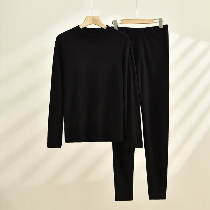 Autumn and Winter new couple autumn clothes long pants sexy inner wear padded heating bottoming shirt warm top suit