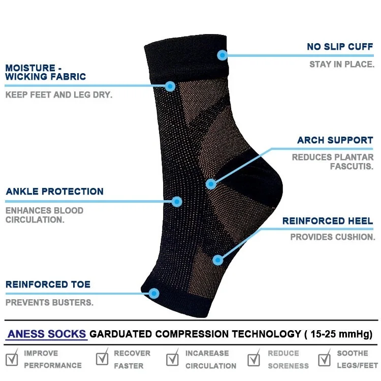 Hot Sale Running Socks,BeautyVan Fashion Men Women Plantar Fasciitis Compression socks