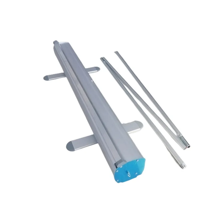 Cheap aluminum roll up display 33x79 inch banner roll up display stand retractable store information display stand