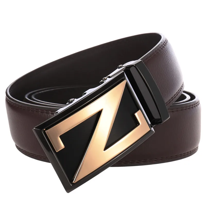 LannyQveen yiwu пояс для мужчин из натуральной яловой Мужская Автоматическая пряжка пояса кожаный ремень