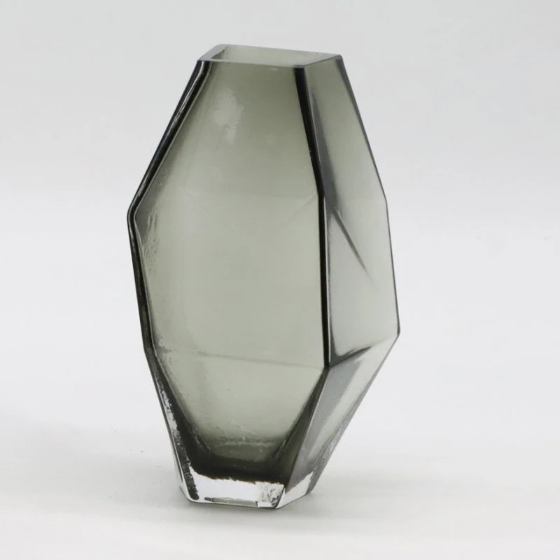 New Arrival Retro Style Coffin-shaped clear glass vase blue For Hallowmas decor