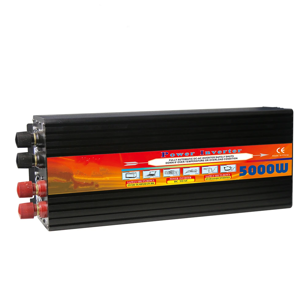 High Capacity 12V 24V 48V 5000W Car Power Modified Sine Wave Inverter