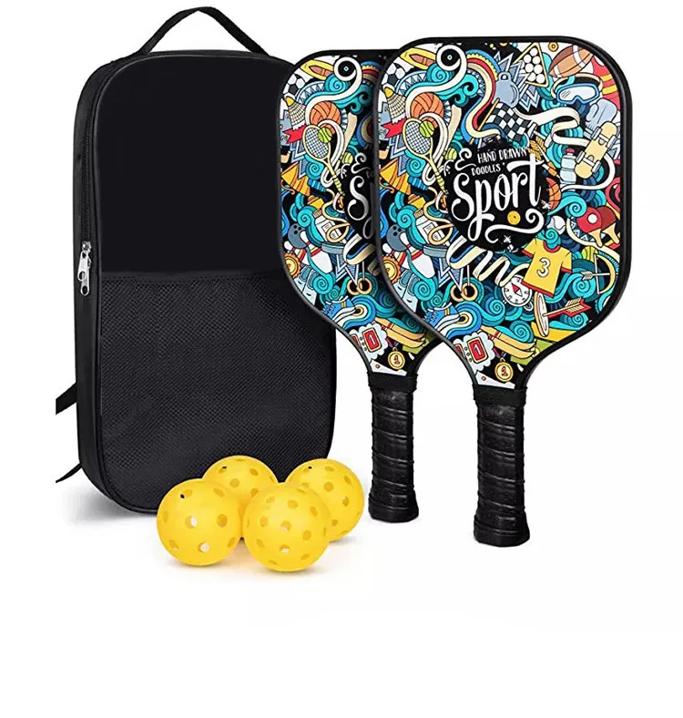 OEM Customized Pickleball Paddles Set of Carbon Fiber Graphite USAPA Pickleball