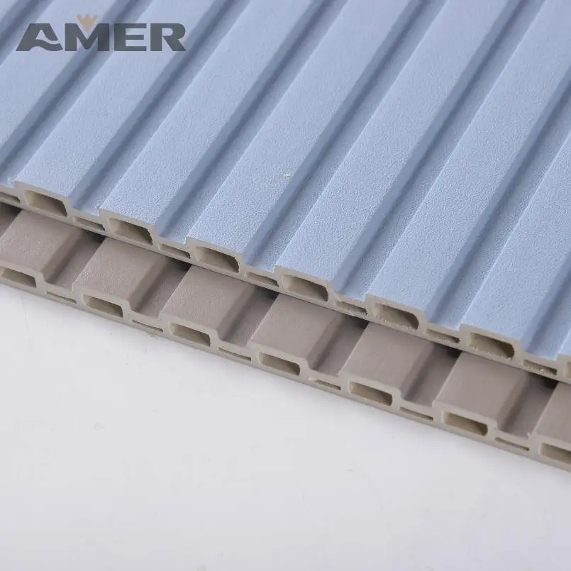 Amer the industry competitive price wpc fluted low price reasonable price wpc cladding wall cladding panel