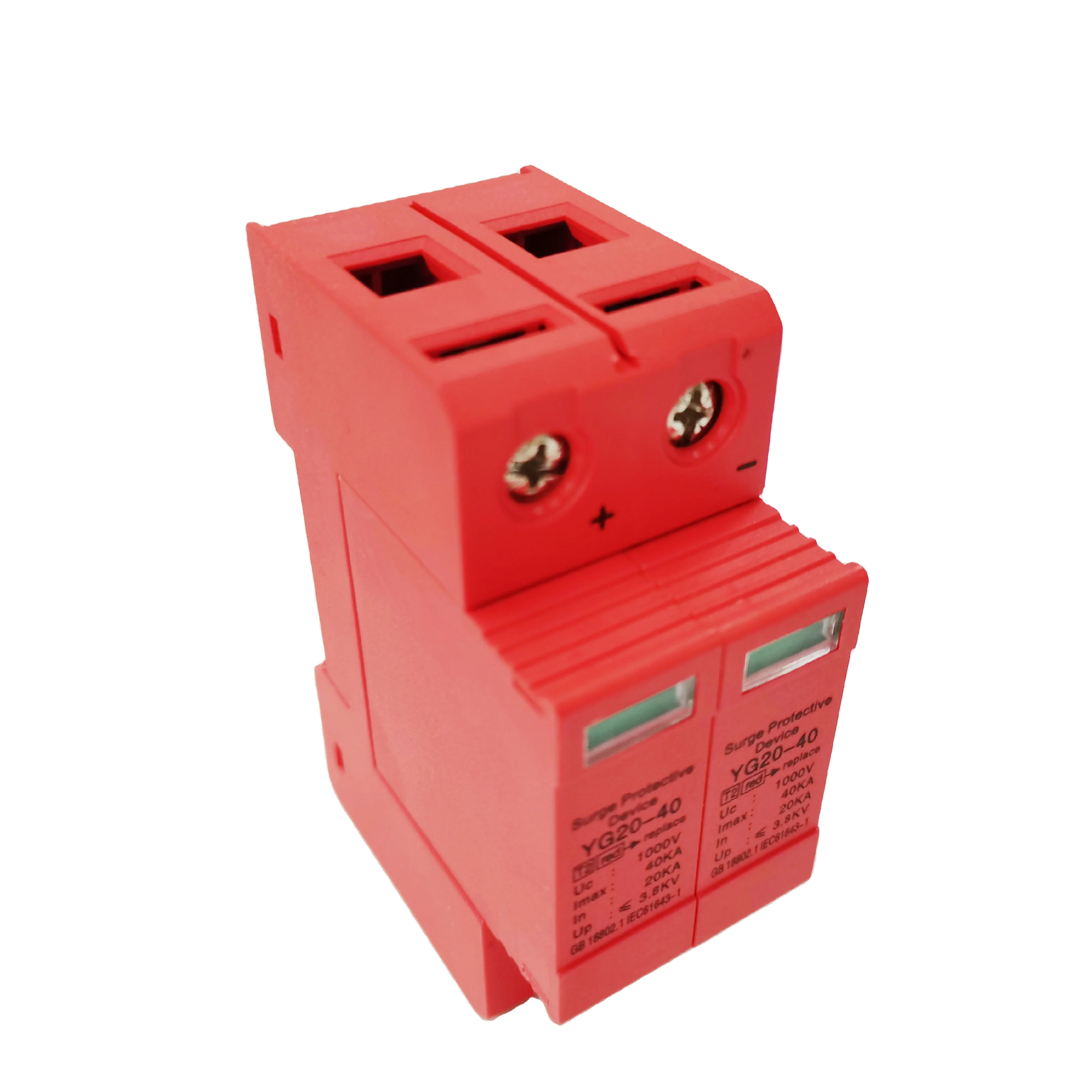 SeanRo Solar PV 1000V 20-40KA Single Phase Power Surge Protective Device Dc Spd Voltage Protector
