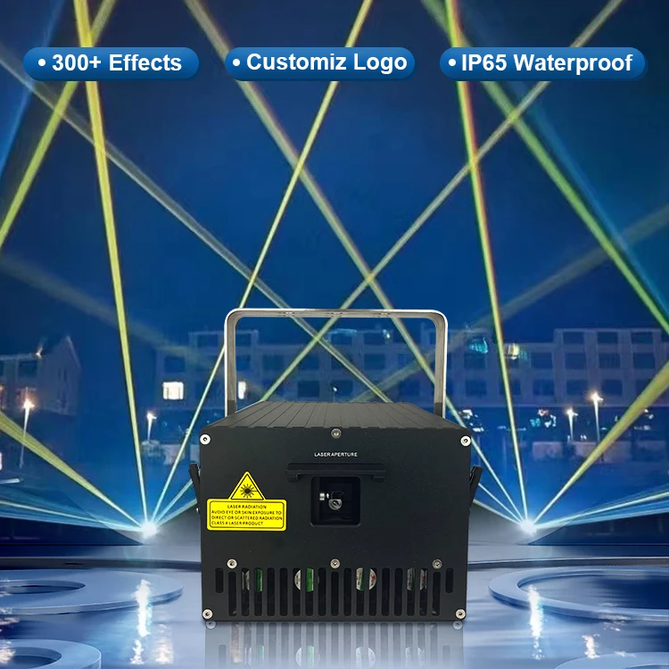 Outdoor 15w High Power Rgb Laser Light Show System Dj Christmas Decorations