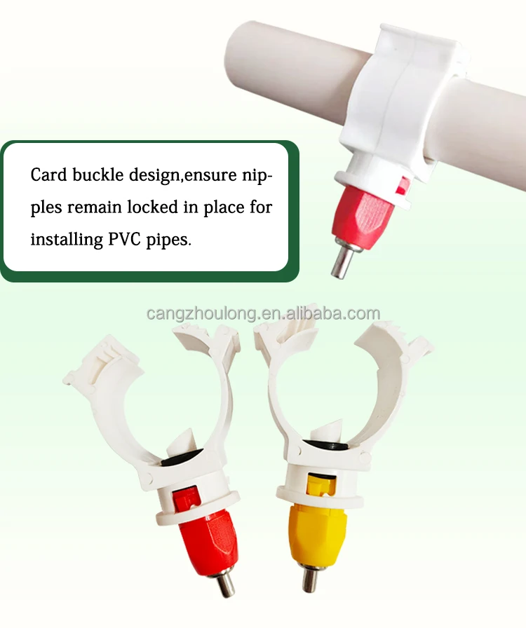 ZB LM 22 Automatic Wholesale Plastic Waterer Quail Duck Goose Farm Drinking System Poultry Broiler Chickens Nipple Drinker