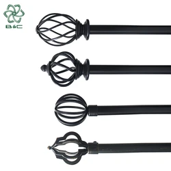 Лидер продаж, Лучшая цена, железные сверхпрочные настенные кронштейны для занавесок, роскошный железный стержень для занавесок