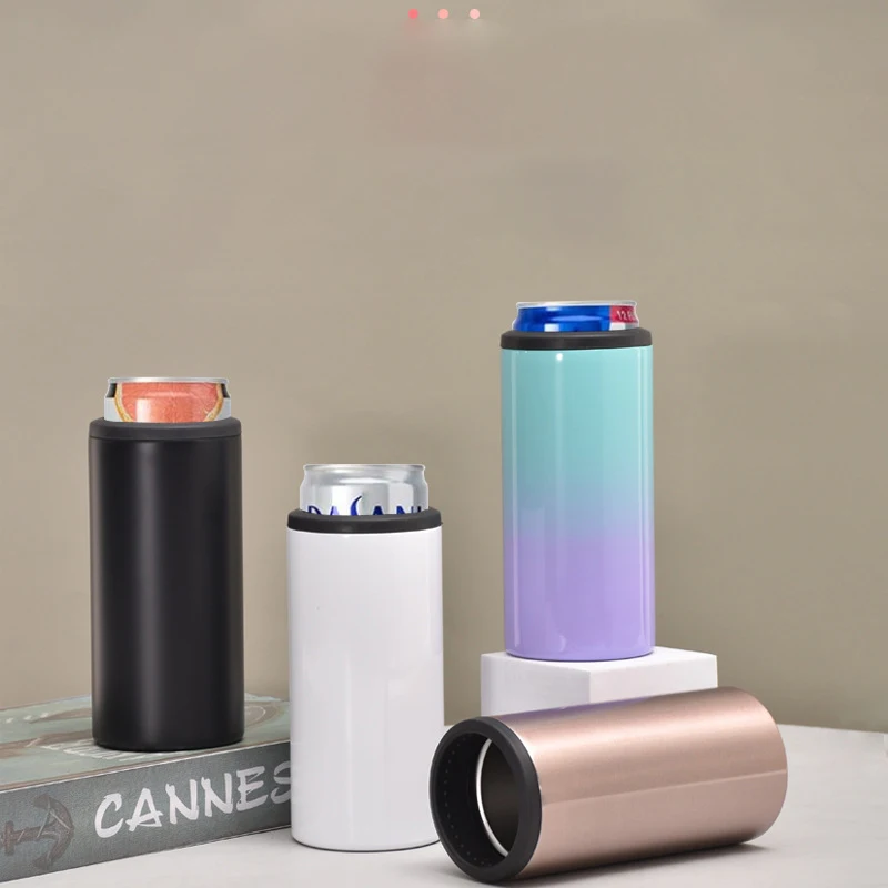 Custom Stainless Steel Tumbler 12oz Beer Oem Vacuum Can Coolers for Tall Cans