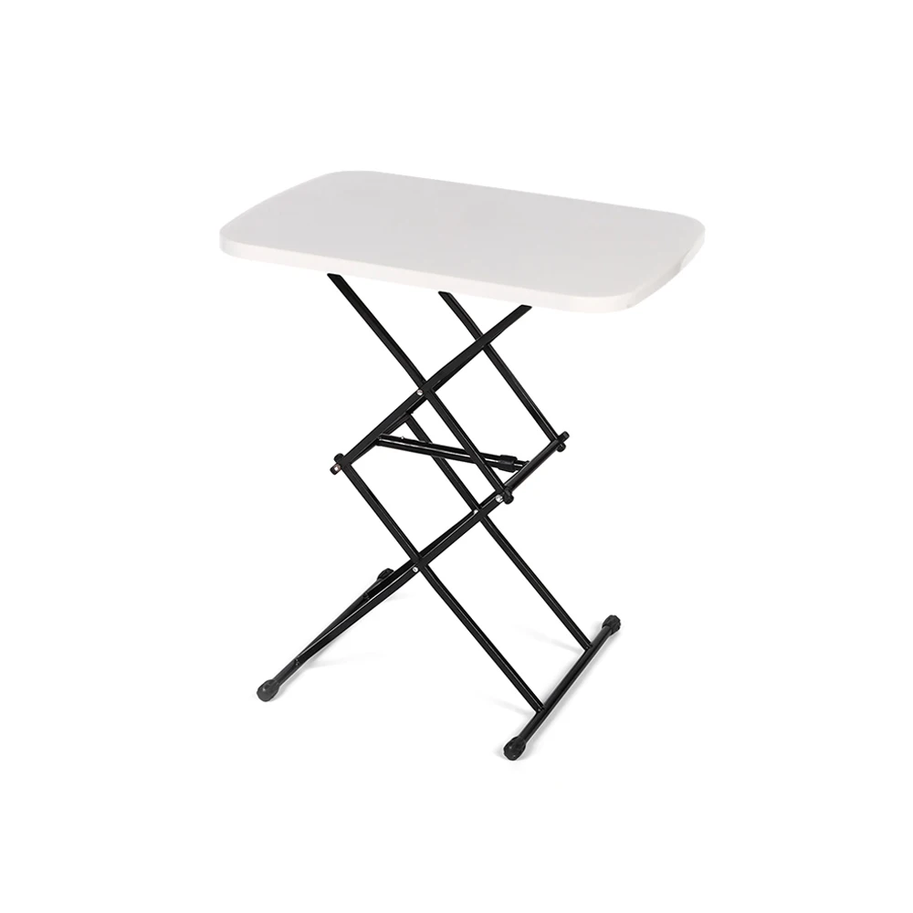 Сверхмощные белые Ножничные столики для кровати пластиковые складные столы портативные